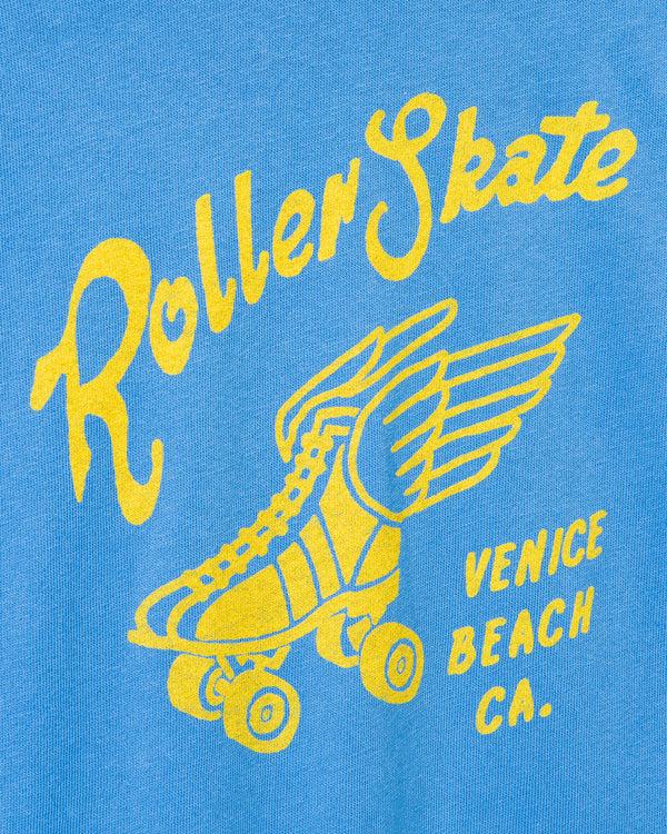 Junk Food Clothing Kids Roller Skate Venice Beach Tee Azule