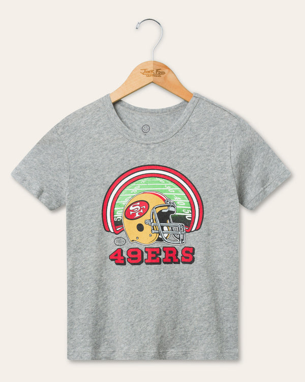 junk food clothing Kids San Francisco 49ers Game Time Tee Heather Grey
