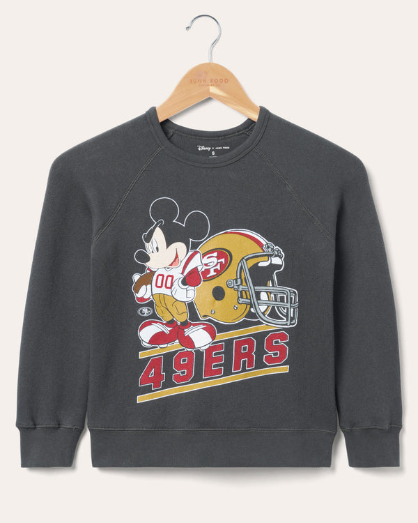 junk food clothing Kids San Francisco 49ers Mickey Came to Play Fleece Vintage Black