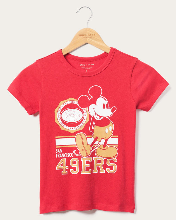 junk food clothing Kids San Francisco 49ers Mickey Crest Tee Licorice