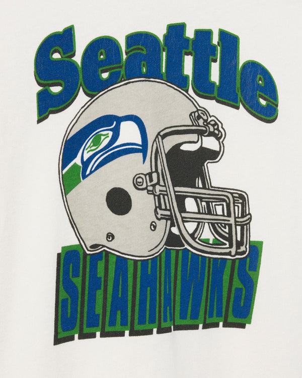Junk Food Clothing Kids Seattle Seahawks Helmet Tee Vintage White