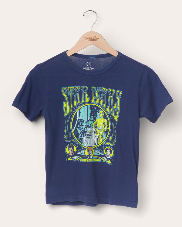 junk food clothing Kids Star Wars A Galaxy Far Far Away Tee Blue Indigo