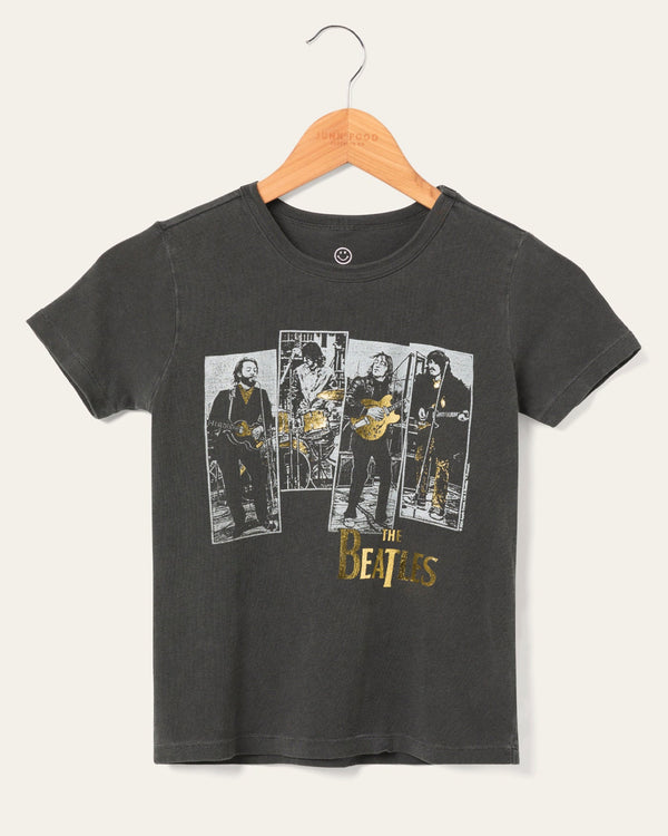junk food clothing Kids The Beatles Rooftop Tee Vintage Black