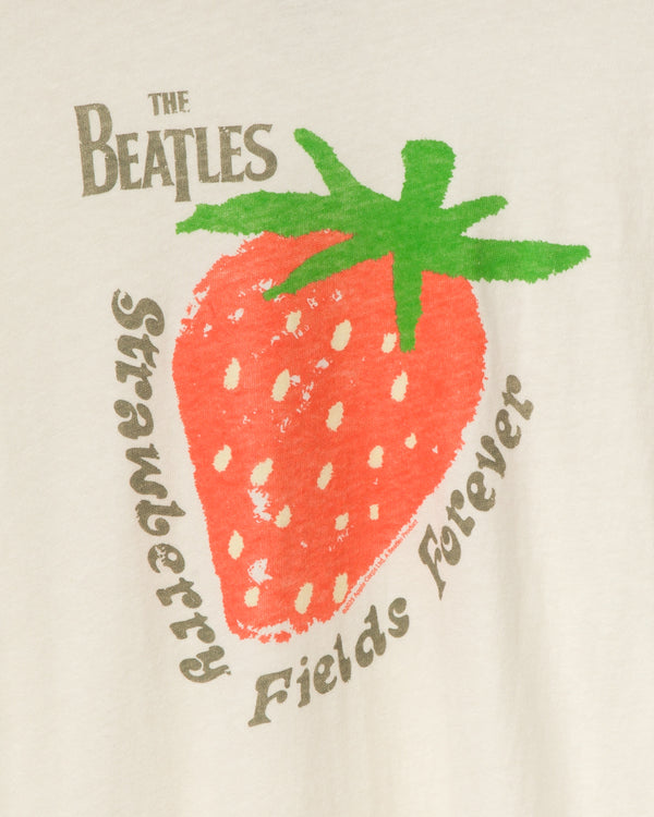 Junk Food Clothing Kids The Beatles Strawberry Fields Forever Tee Vintage White