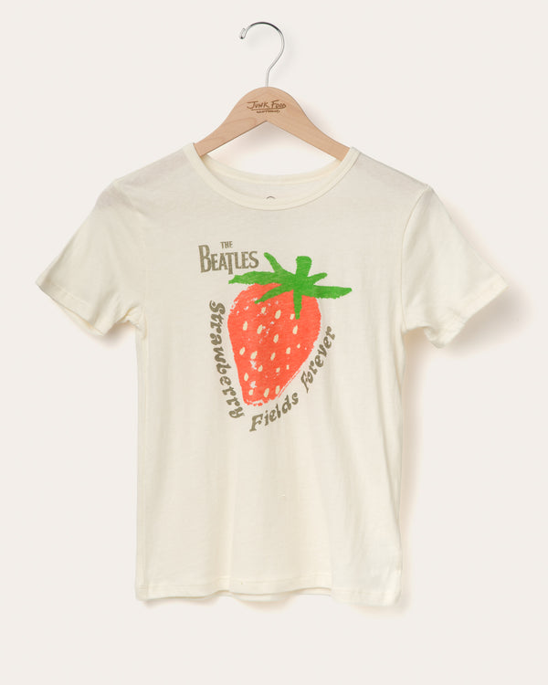 junk food clothing Kids The Beatles Strawberry Fields Forever Tee Vintage White