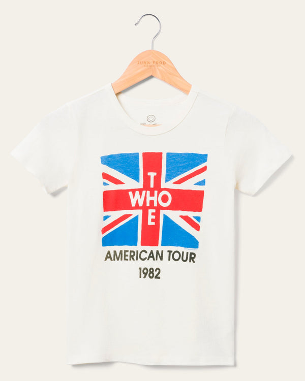 junk food clothing Kids The Who American Tour 1982 Tee Vintage White