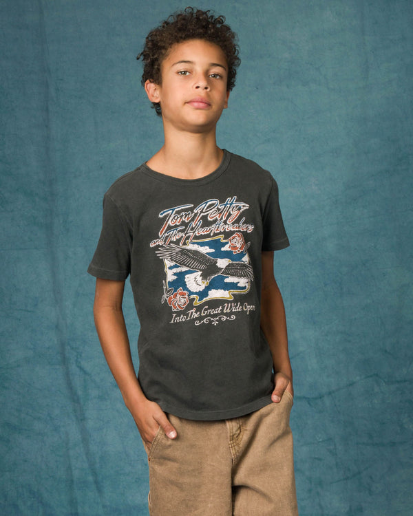 Junk Food Clothing Kids Tom Petty Eagle Tee Vintage Black