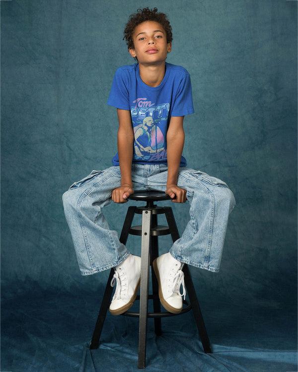 Junk Food Clothing Kids Tom Petty Yer So Bad Tee Blue Aster