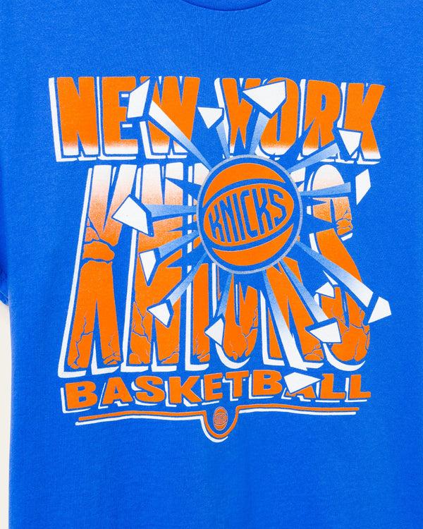 Junk Food Clothing Knicks Break Through Short Sleeve Tee Royal