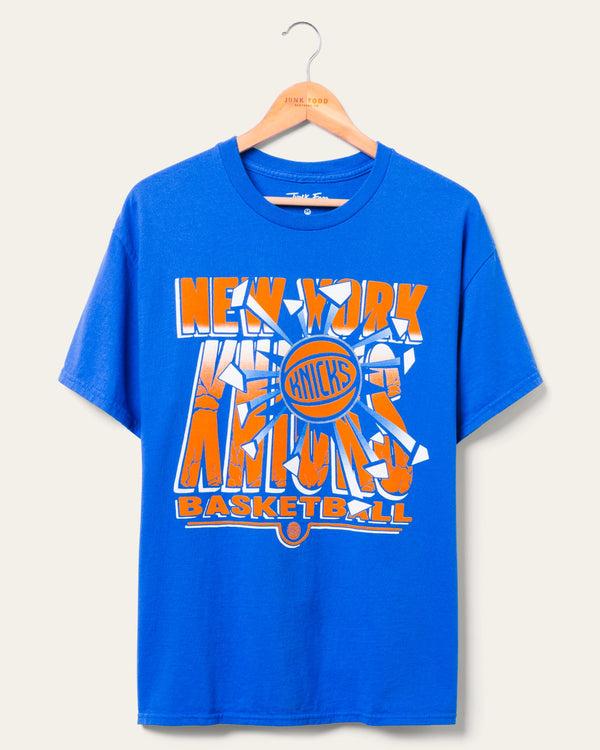 junk food clothing Knicks Break Through Short Sleeve Tee Royal