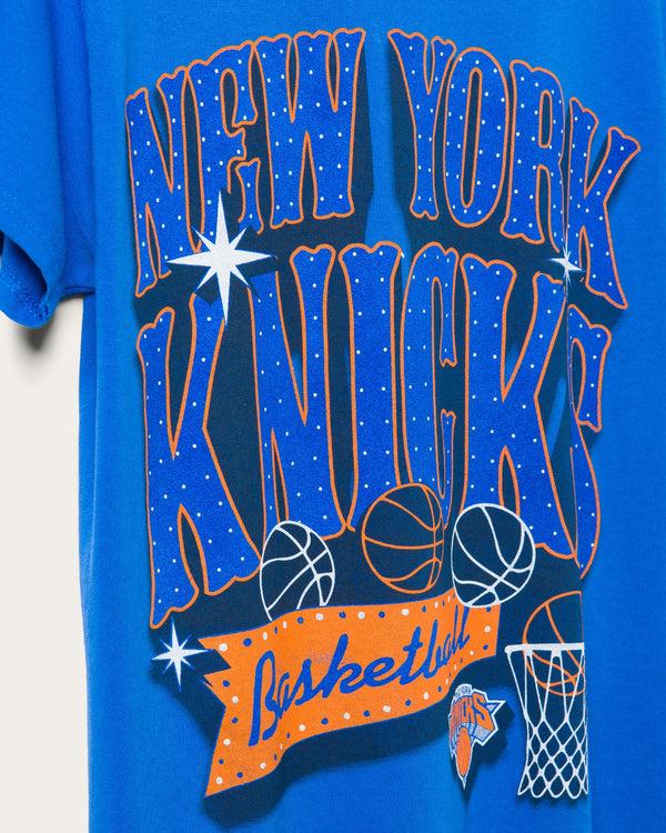 Junk Food Clothing Knicks Bright Lights Tee Royal Blue