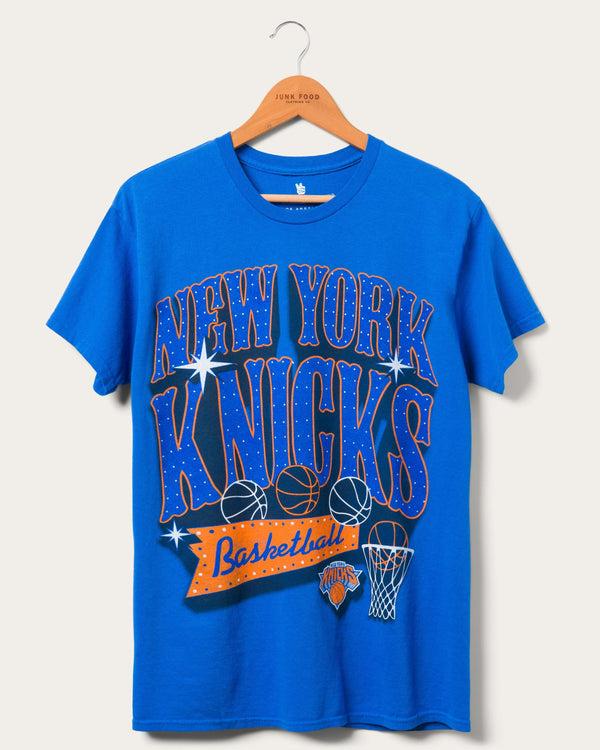 junk food clothing Knicks Bright Lights Tee Royal Blue