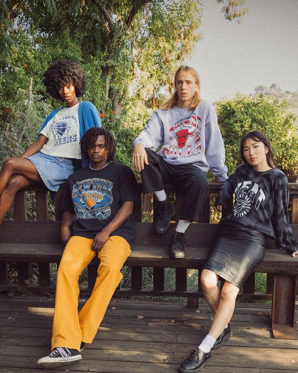 Junk Food Clothing Knicks Chrome Lines Flea Market Tee Black