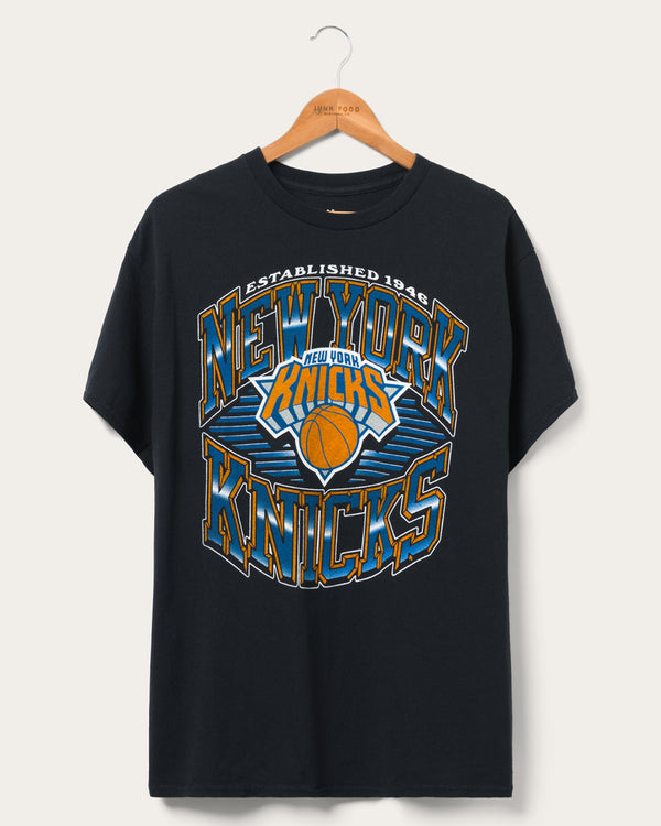 junk food clothing Knicks Chrome Lines Flea Market Tee Black