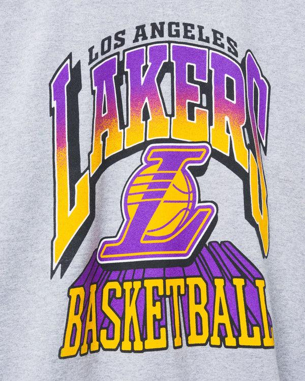 Junk Food Clothing Lakers Backcourt Crew Fleece Heather Grey