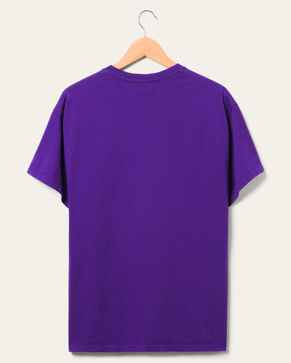 Junk Food Clothing Lakers Break Through Short Sleeve Tee Purple
