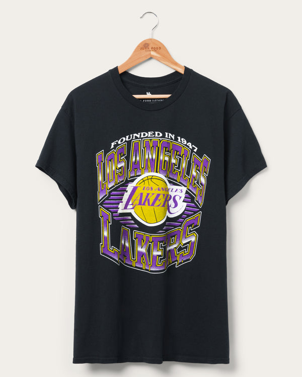junk food clothing Lakers Chrome Lines Flea Market Tee Black