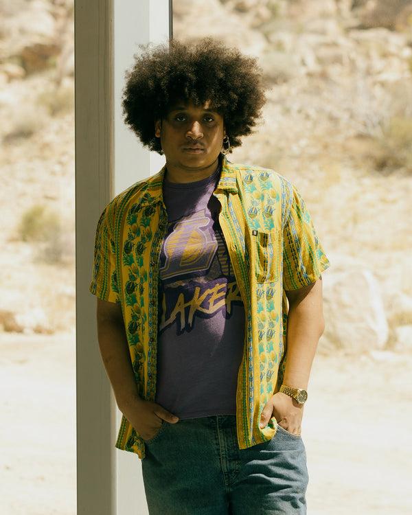 Junk Food Clothing Lakers Surf Competiton Vintage Tee Purple