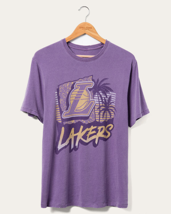 junk food clothing Lakers Surf Competiton Vintage Tee Purple