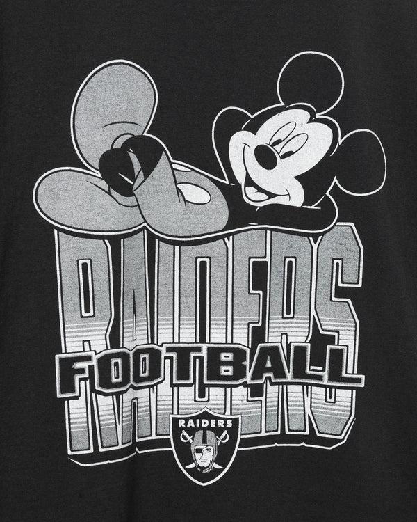 Junk Food Clothing Las Vegas Raiders Mickey Kick Back Tee Black
