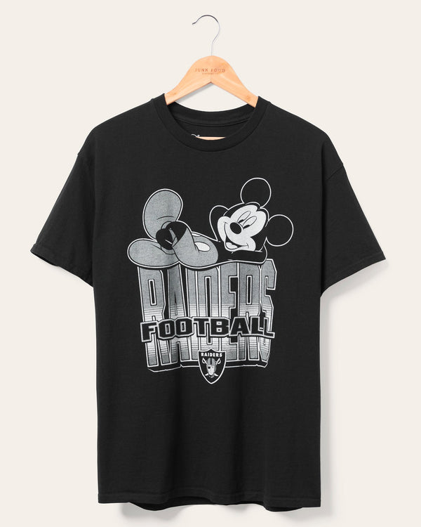 junk food clothing Las Vegas Raiders Mickey Kick Back Tee Black