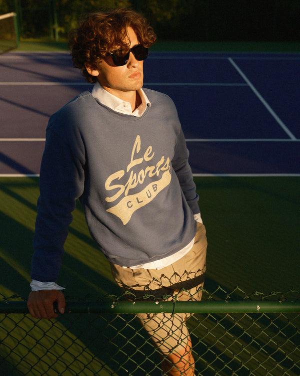 Junk Food Clothing Le Sports Club Flea Market Fleece Indigo Blue