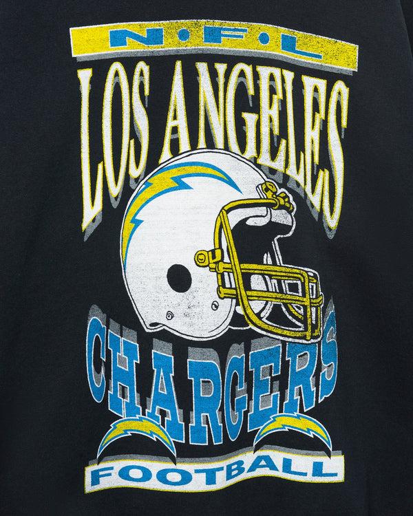 Junk Food Clothing Los Angeles Chargers Helmet Flea Market Crew Fleece Black