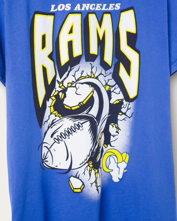 Junk Food Clothing Los Angeles Rams Breakthrough Flea Market Tee Royal