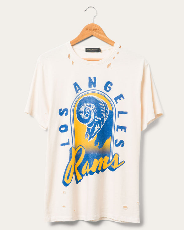 junk food clothing Los Angeles Rams Luau Vintage Destroy Tee Birch