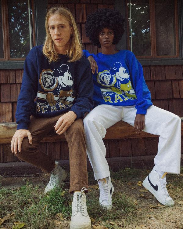 Junk Food Clothing Los Angeles Rams Mickey Crew Fleece Royal