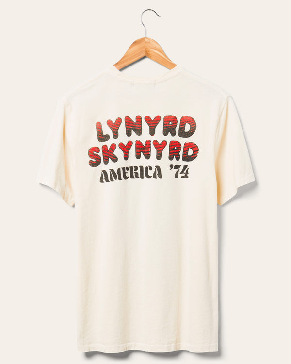 Junk Food Clothing Lynyrd Skynyrd America '74 Vintage Tee Birch