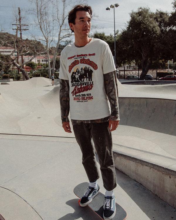 Junk Food Clothing Lynyrd Skynyrd America '74 Vintage Tee Birch