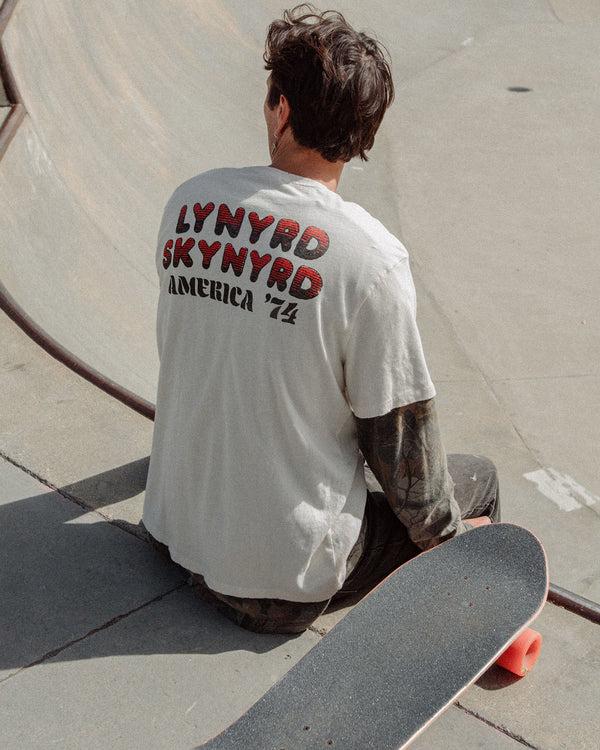 Junk Food Clothing Lynyrd Skynyrd America '74 Vintage Tee Birch