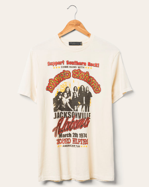 junk food clothing Lynyrd Skynyrd America '74 Vintage Tee Birch junk food clothing Lynyrd Skynyrd America '74 Vintage Tee Birch