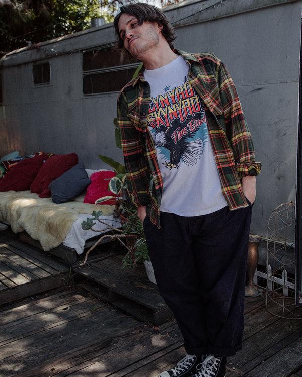 Junk Food Clothing Lynyrd Skynyrd Free Bird Flea Market Tee White