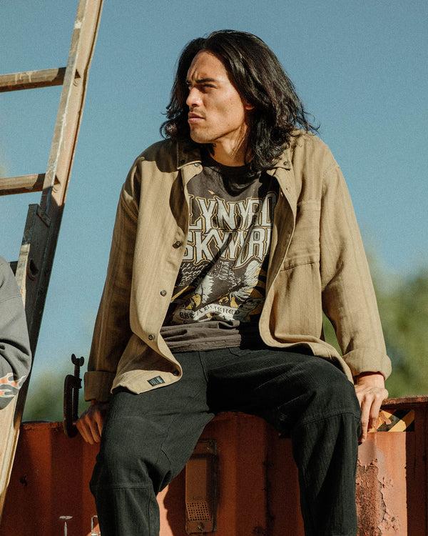 Junk Food Clothing Lynyrd Skynyrd Since 1974 Flea Market Tee Coffee