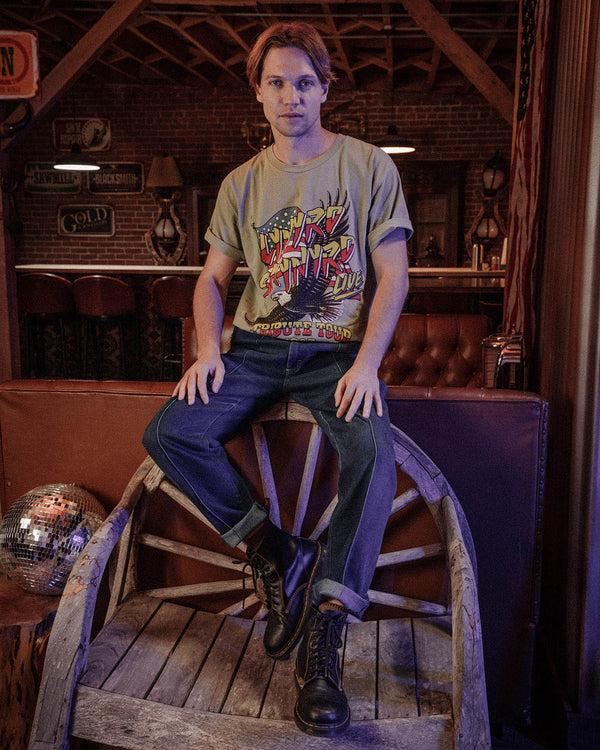 Junk Food Clothing Lynyrd Skynyrd Tribute Tour 1987 Flea Market Tee Sage