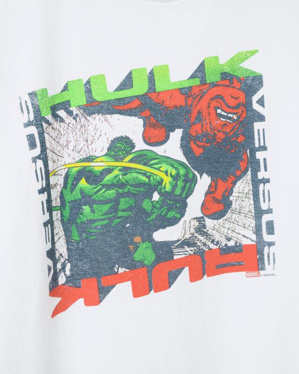 Junk Food Clothing Marvel Hulk Vintage Tee Vintage White