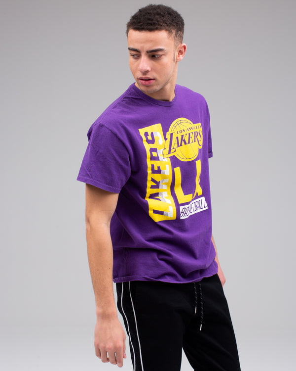 Junk Food Clothing Men's Lakers Classic Crew PURPLE