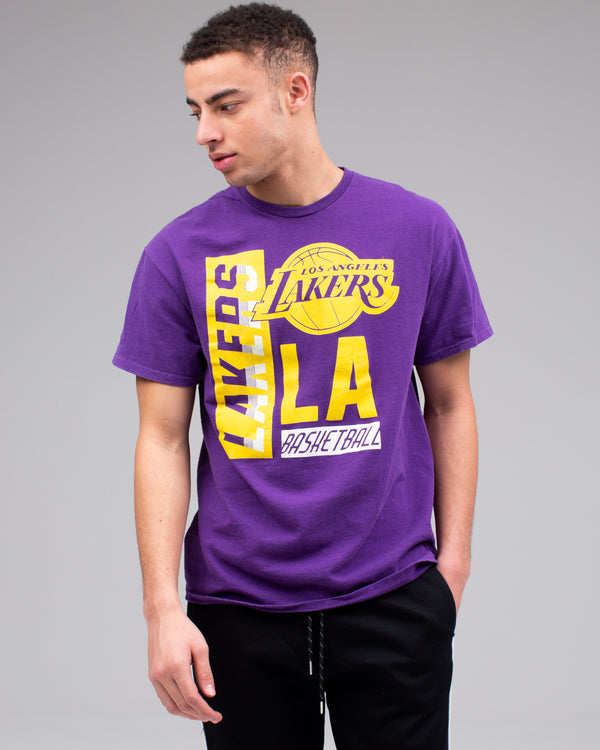 junk food clothing Men's Lakers Classic Crew PURPLE