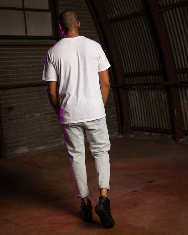 Junk Food Clothing MENS MARVEL POP ART LOGO TEE VINTAGE WHITE