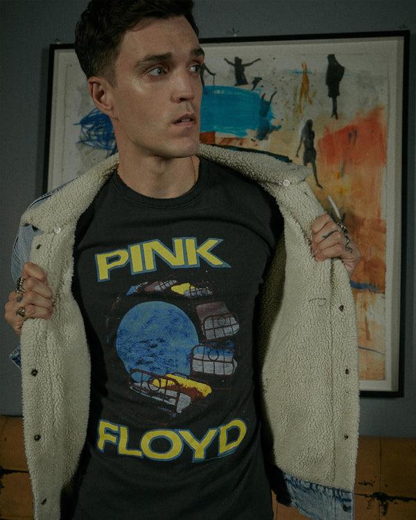 junk food clothing MENS PINK FLOYD TOUR TEE VINTAGE BLACK