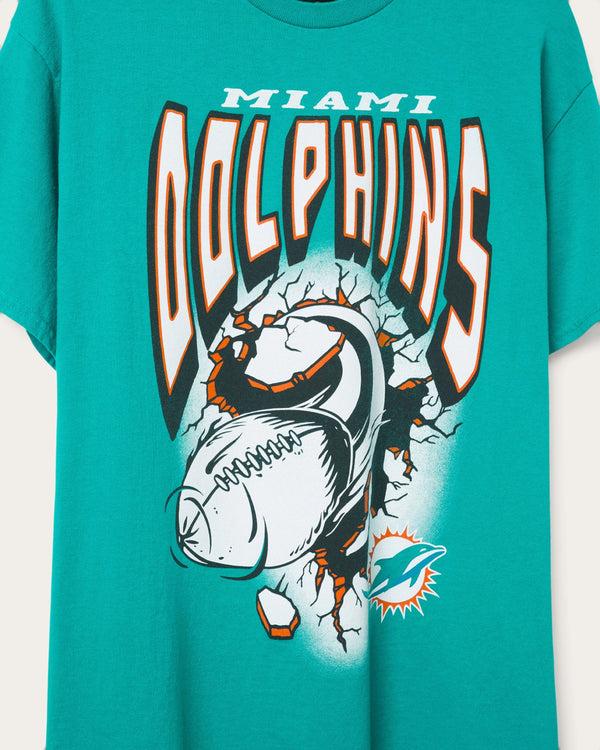 Junk Food Clothing Miami Dolphins Breakthrough Flea Market Tee Teal