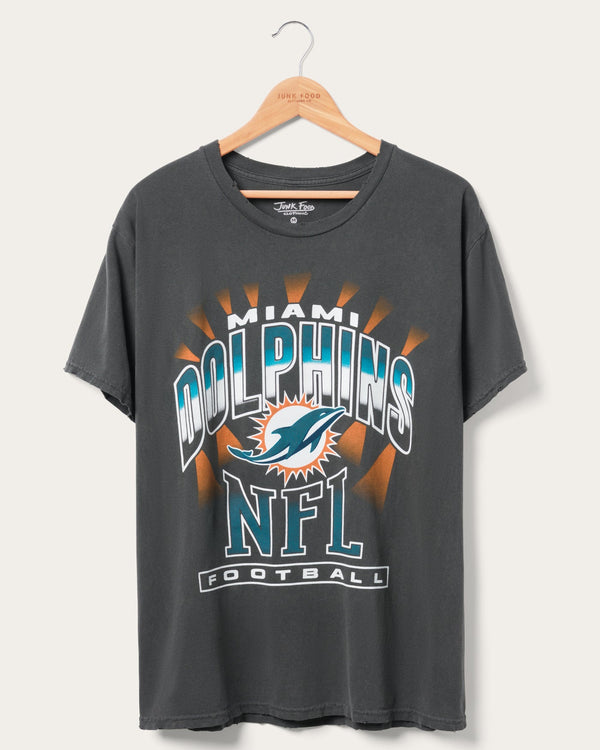 junk food clothing Miami Dolphins Chrome Flea Market Tee Midnight
