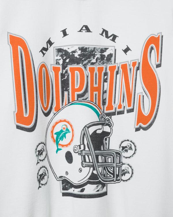 Junk Food Clothing Miami Dolphins Conversion Flea Market Crew Fleece White