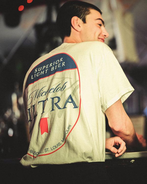 Junk Food Clothing Michelob Ultra Flea Market Tee White