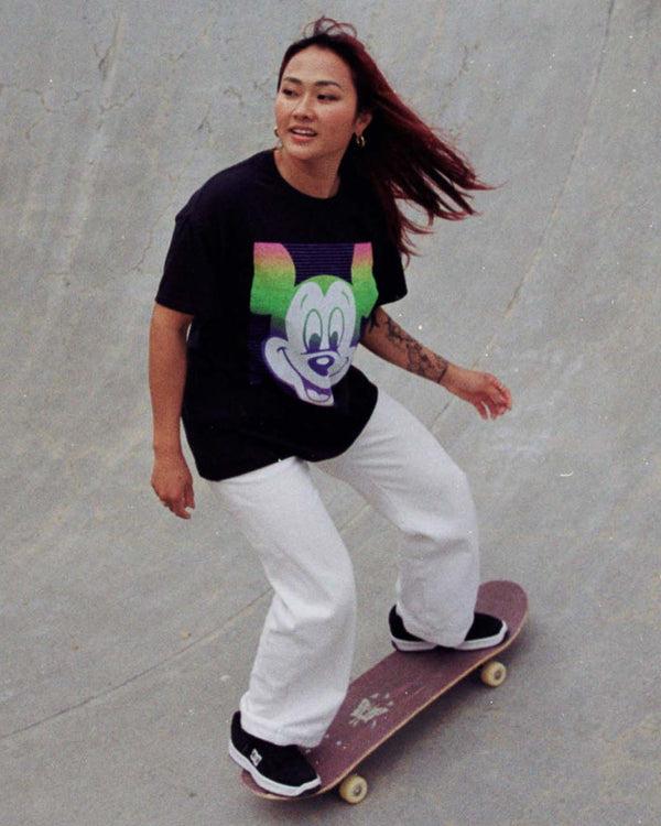 Junk Food Clothing Mickey Face Flea Market Tee Black