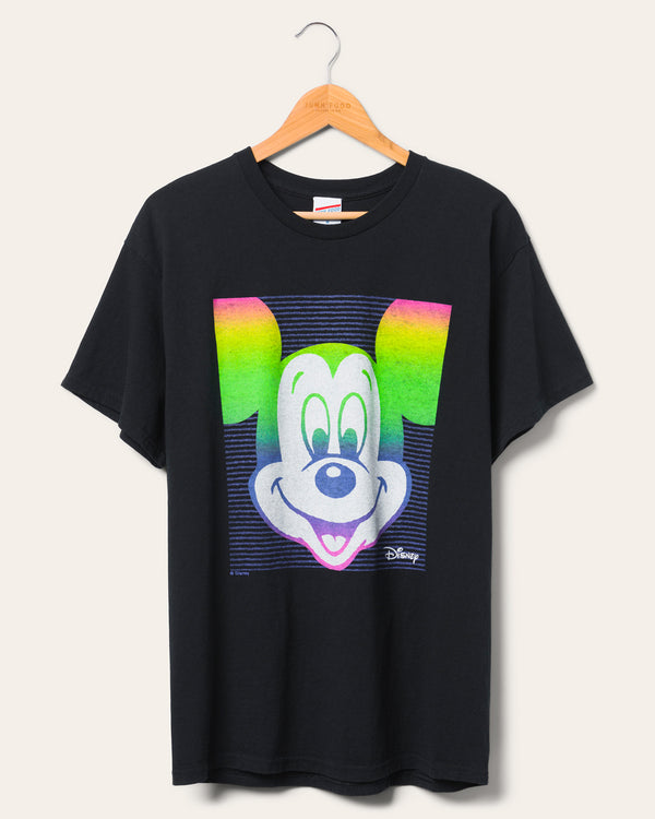 junk food clothing Mickey Face Flea Market Tee Black