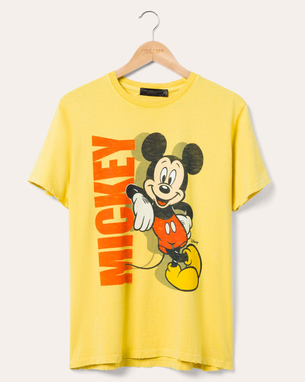 junk food clothing Mickey Mouse Vintage Tee Dusty Citron