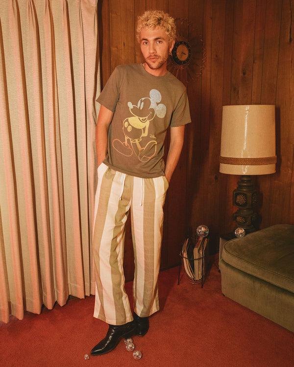 Junk Food Clothing Mickey Rainbows Vintage Tee Lichen